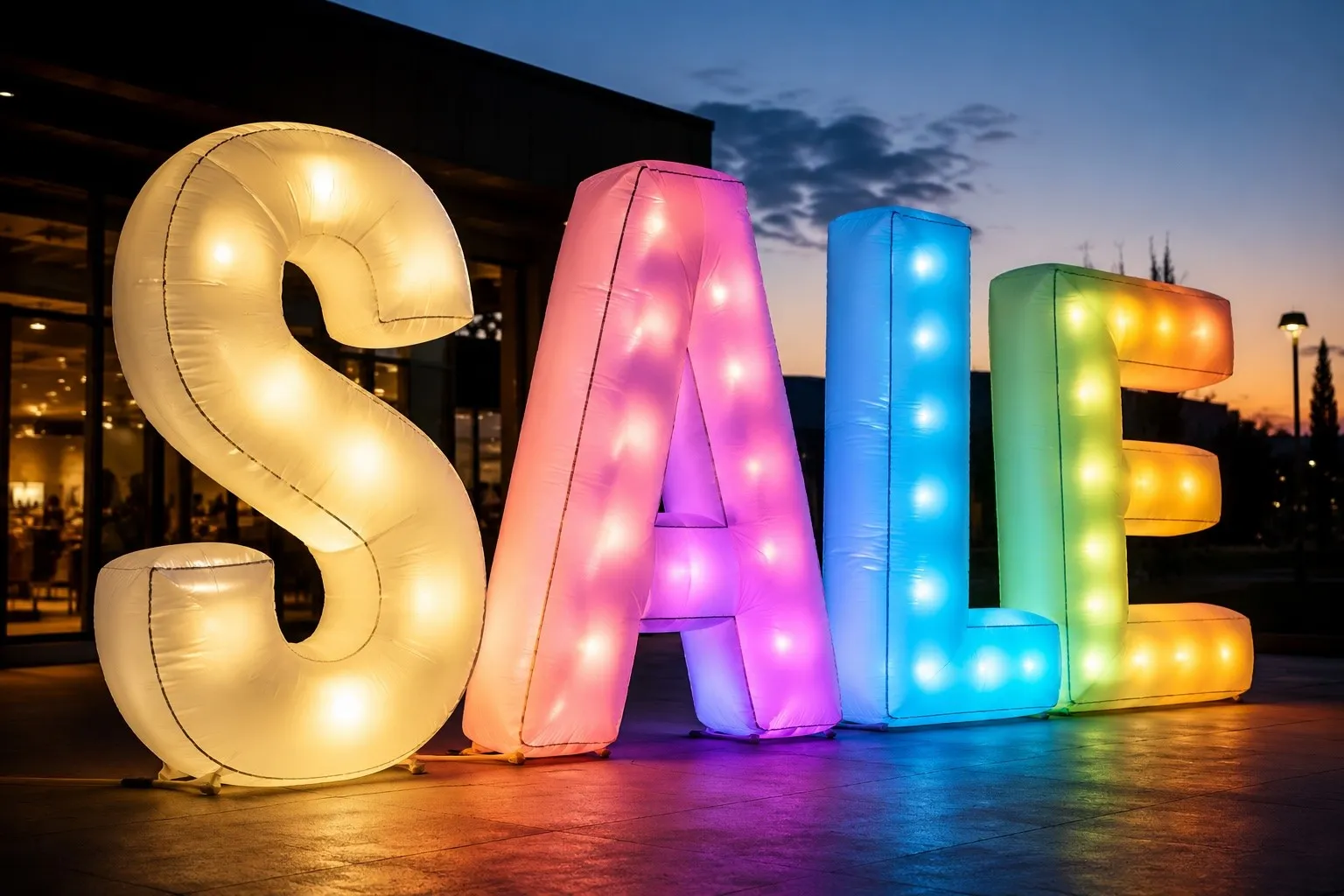 Custom LED Lighting Inflatable Letters